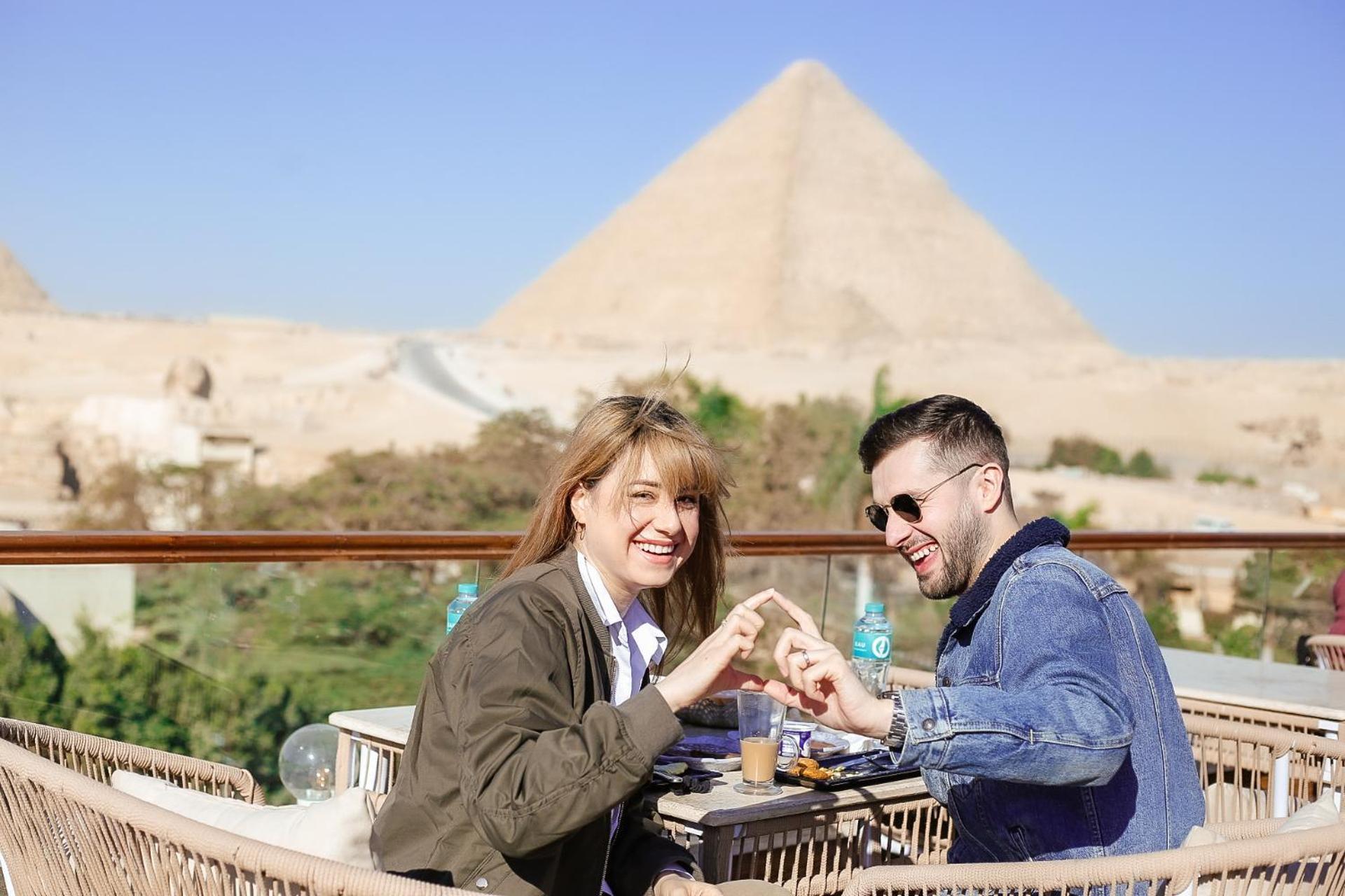 Tree Lounge Pyramids View Inn , Sphinx Giza Kafrat al Jabal Экстерьер фото